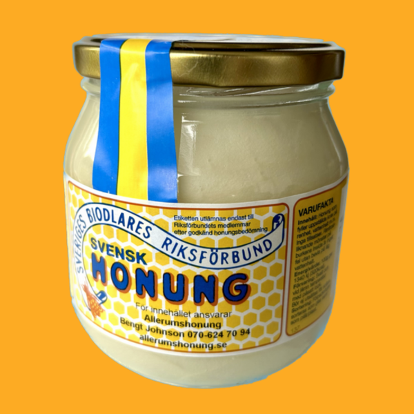 photo of honey glass jar